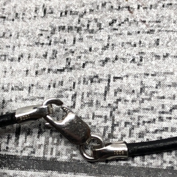 Pink quartz crystal sterling silver clasp boho necklace - Picture 4 of 5